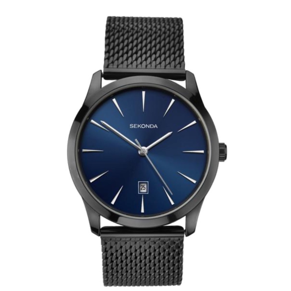 Sekonda Men’s Black Milanese Watch